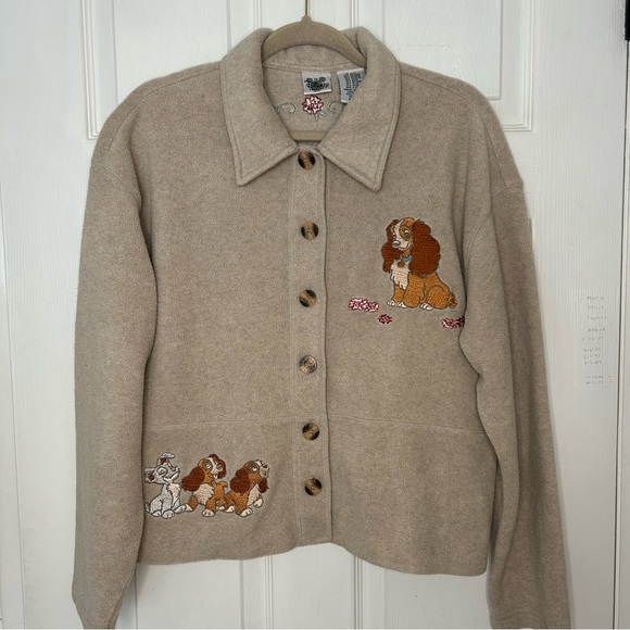 Disney Jackets & Blazers - Disney Lady and the Tramp Vintage Fleece Jacket